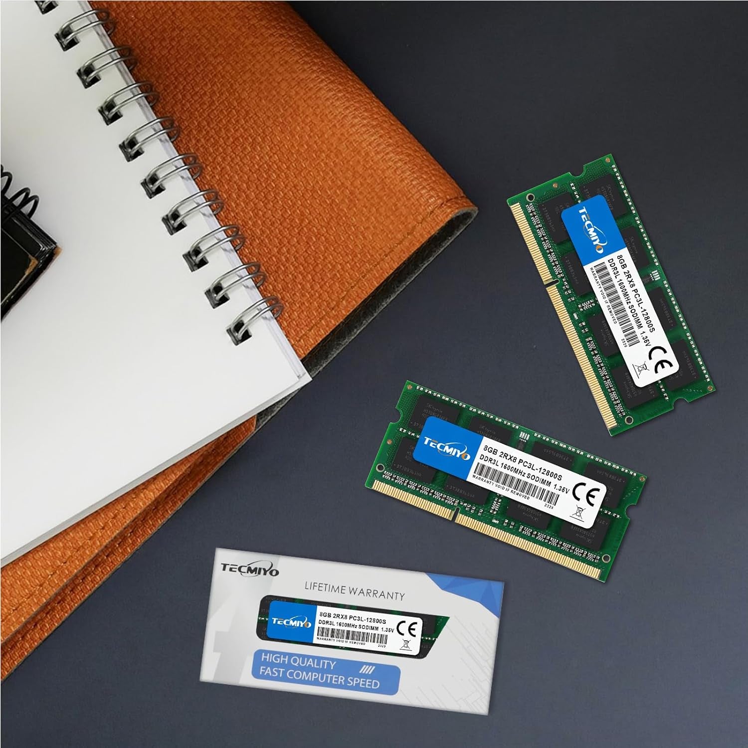 DDR3L 1600 Sodimm 16GB Kit (2X8Gb) PC3L 12800S, DDR3 RAM 16GB PC3 12800 2Rx8 1.35V/1.5V CL11 Non-Ecc 204-Pin Notebook Laptop RAM Memory Upgrade Kit
