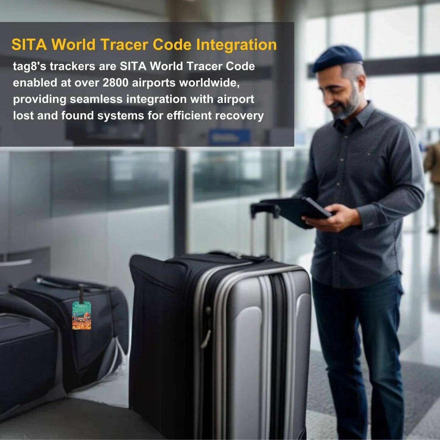 Smart Bag Security Tag - Florence [Pack 2]